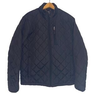 Hawke and Co Mens Quilted Heritage Black Jacket Size Medium Lightweight Hiking